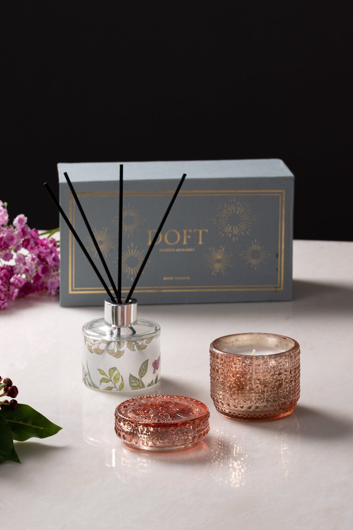 Diffuser & Trinket Jar candle set | Scented Candle