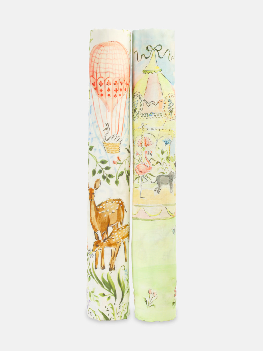 Swaddle Set Of 2 (Enchanted Deer & Carousel)