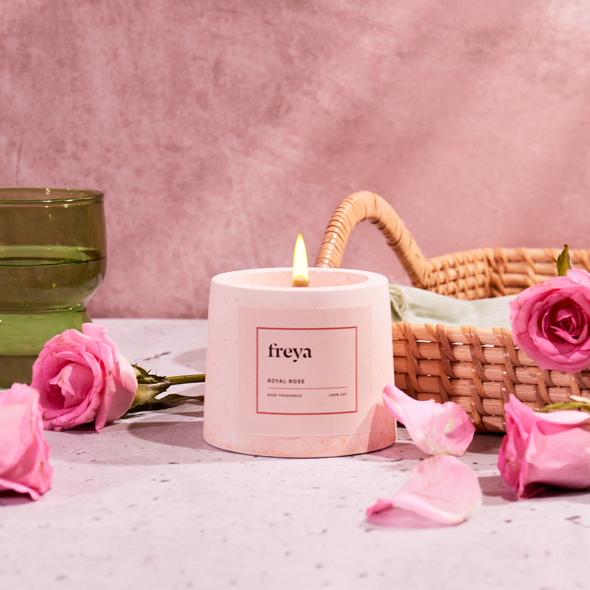 Royal Rose Mini Soy Candle