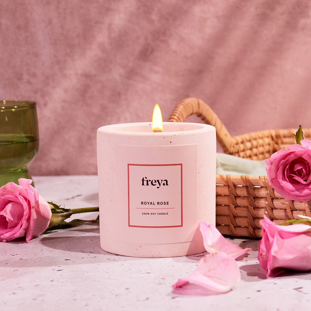 Valentine's Royal Rose Soy Big Candle