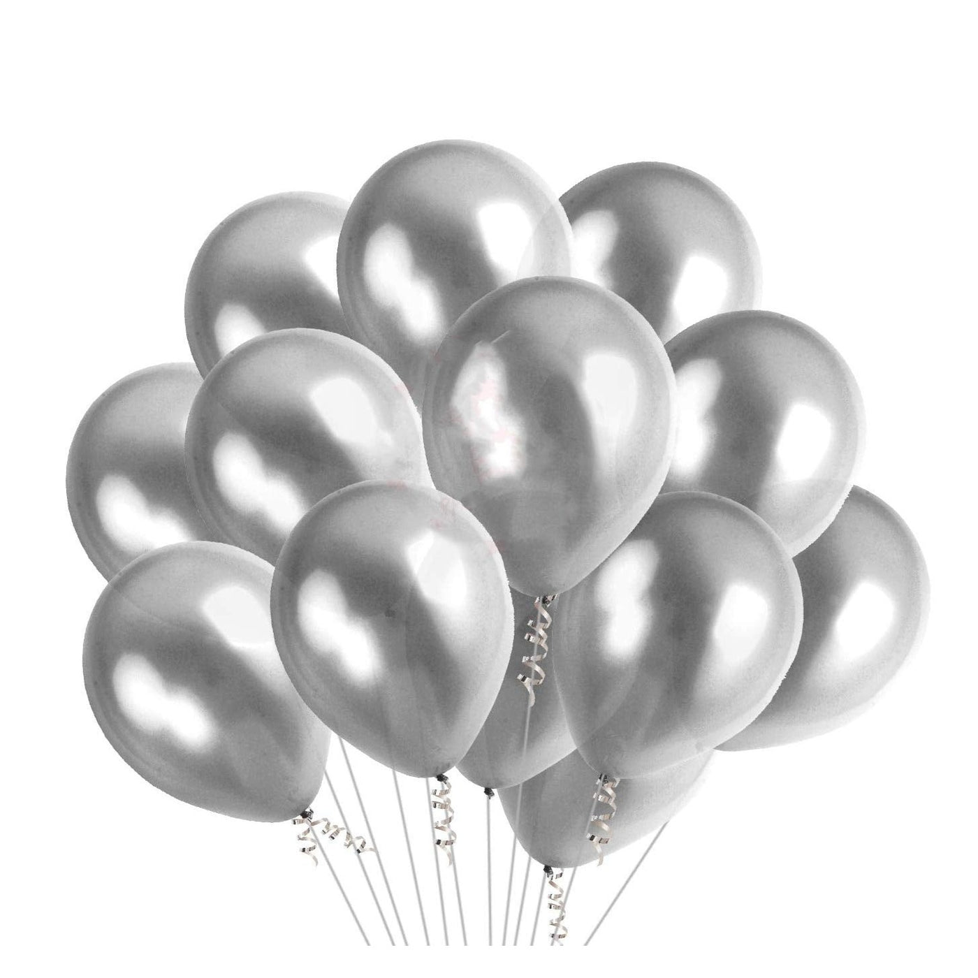 Silver Celebration Balloons (5pcs)